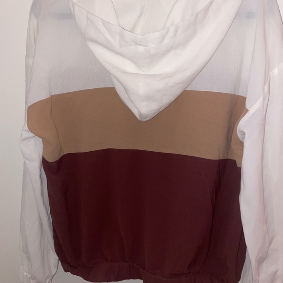 Women’s Colorblock Half-Zip Pullover with hood size small - Picture 6 of 10